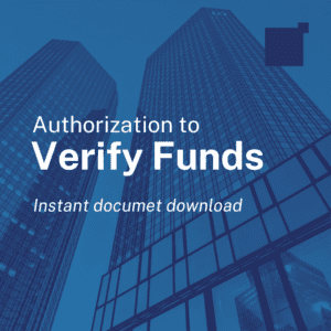 Authorization to Verify Funds Document