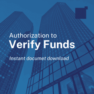 Authorization to Verify Funds Document